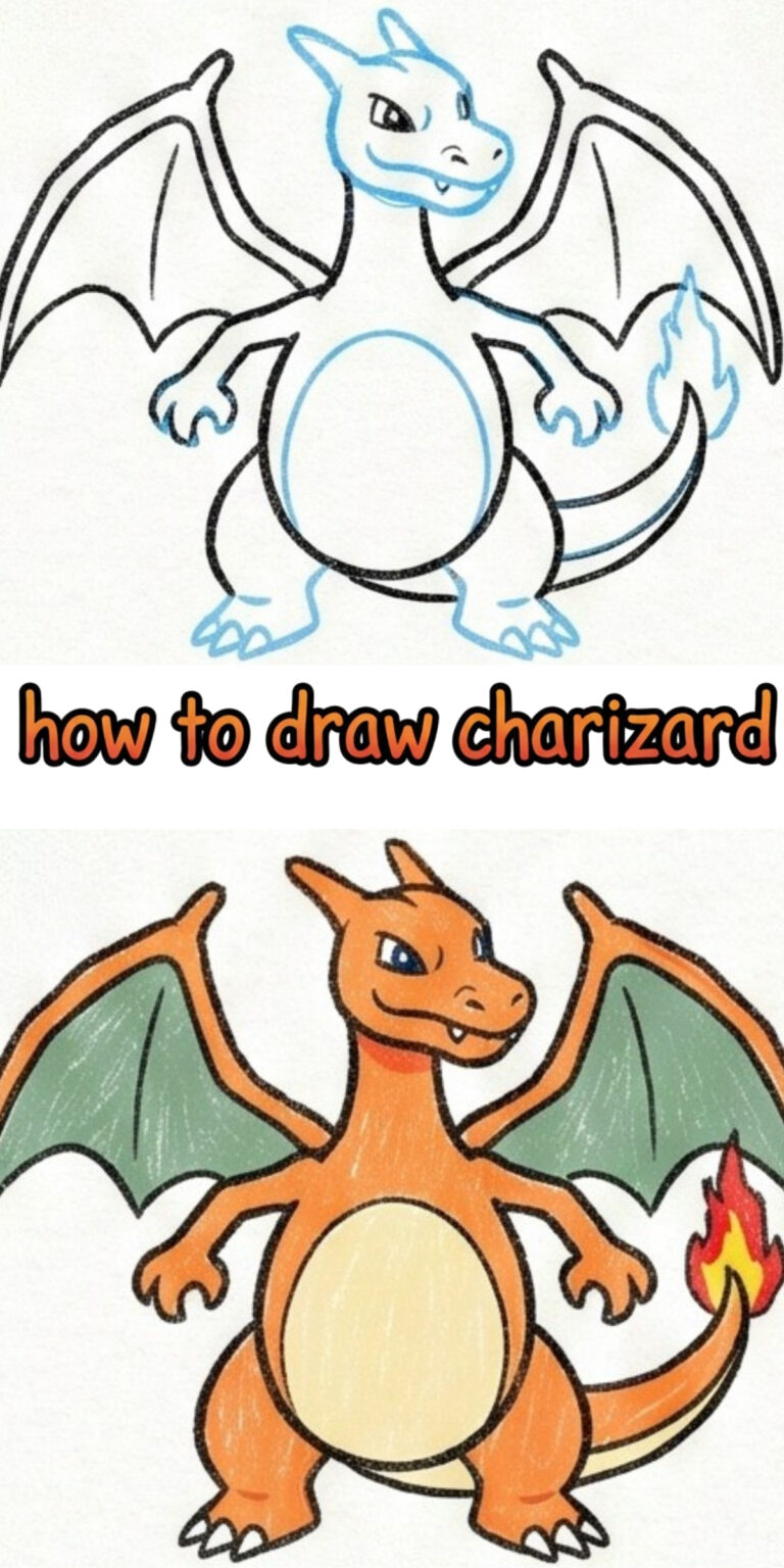 How to Draw Charizard Step by Step for Kids