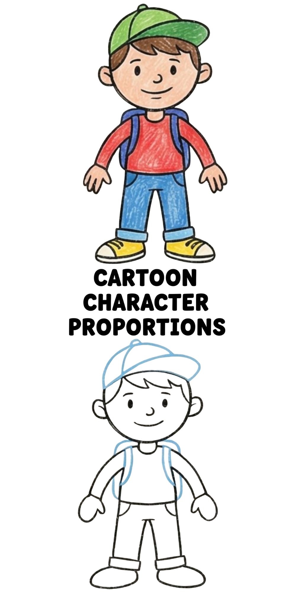 Cartoon People.pdf How to Draw a Cartoon Kid, Cartoon Character Proportions