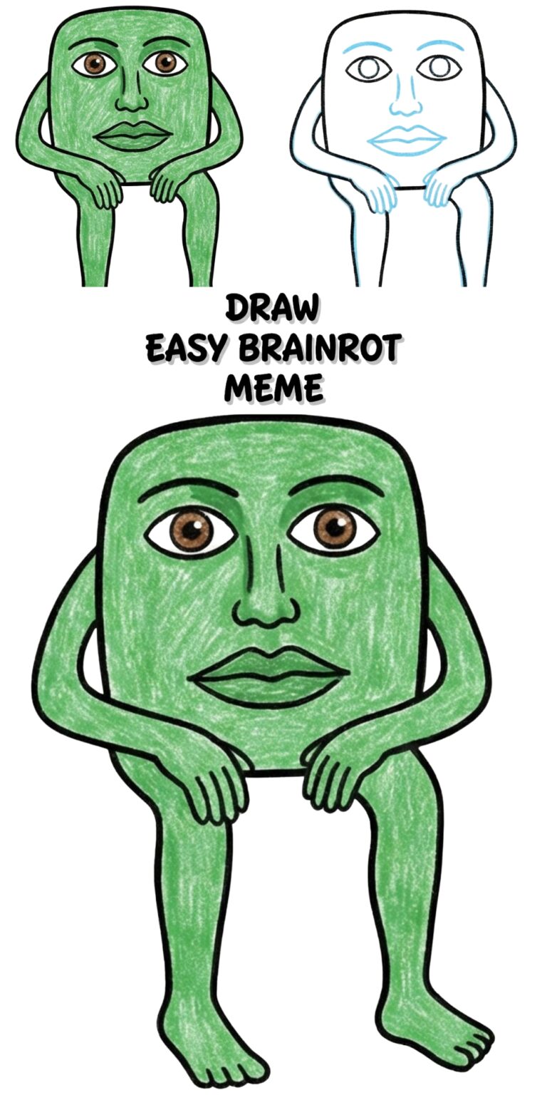 Easy Brainrot Drawing Meme: Fun Step by Step Guide for Kids