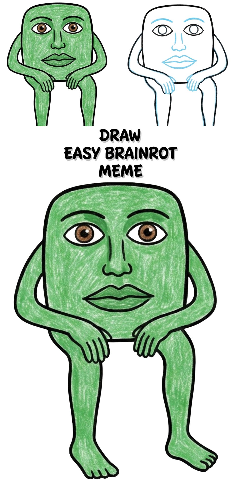 Easy Brainrot Drawing Meme: Fun Step by Step Guide for Kids