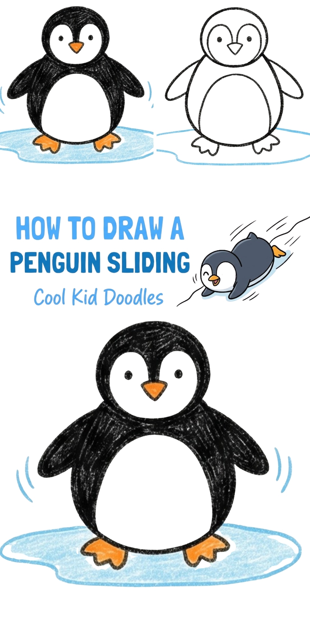 How to Draw a Penguin Sliding: A Fun and Easy Step-by-Step Guide