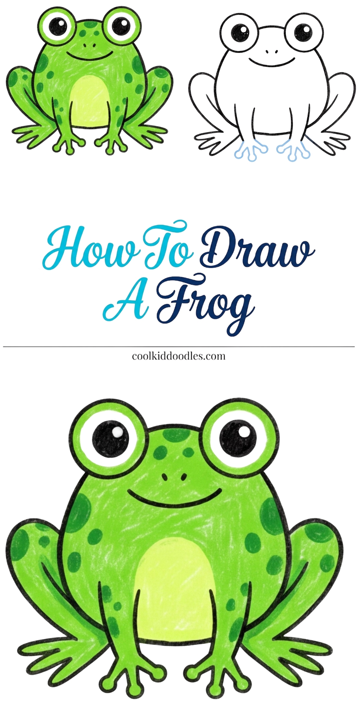 Frog Sketch Spring Frog Drawing Step By Step