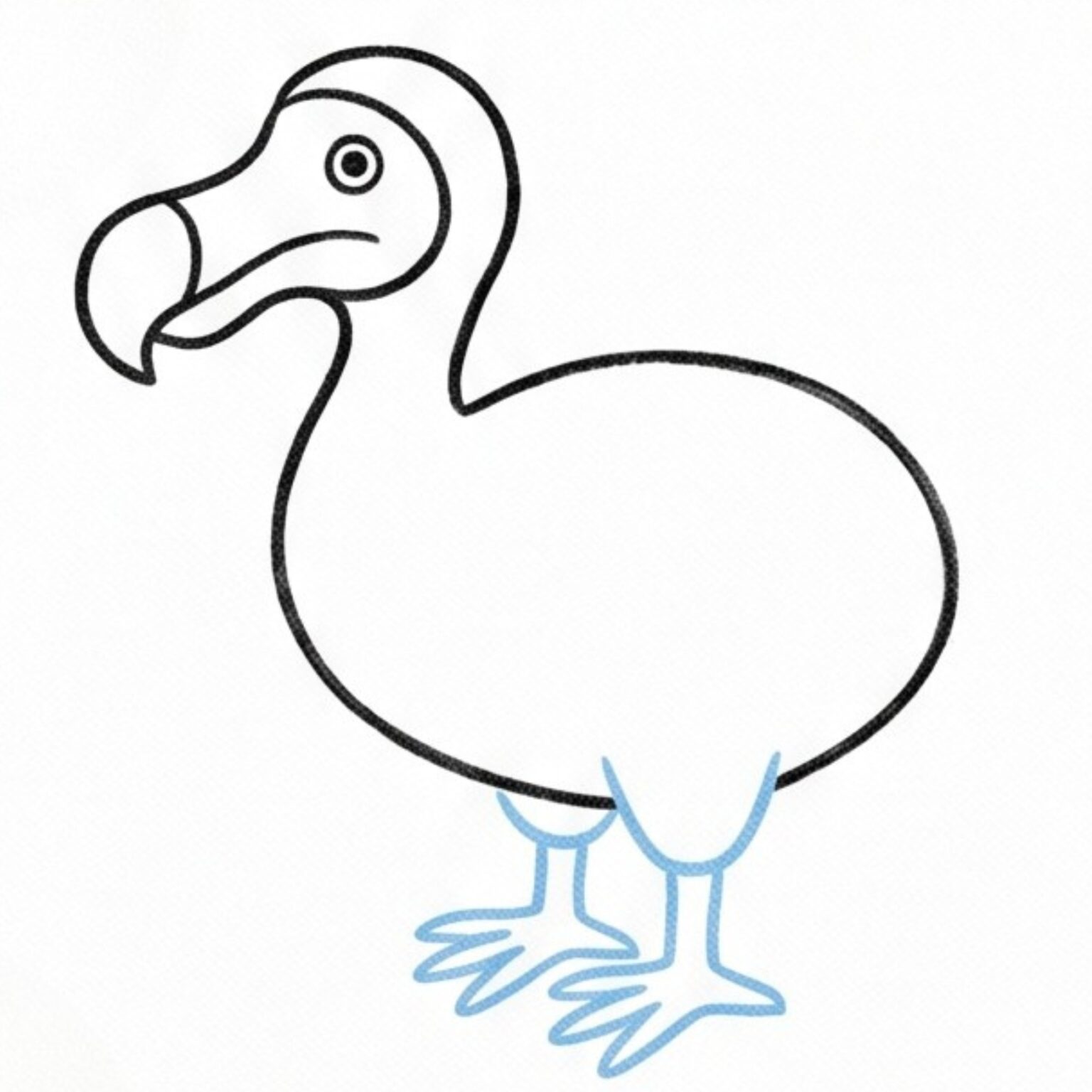 Simple Dodo How to Draw a Dodo Bird Step by Step