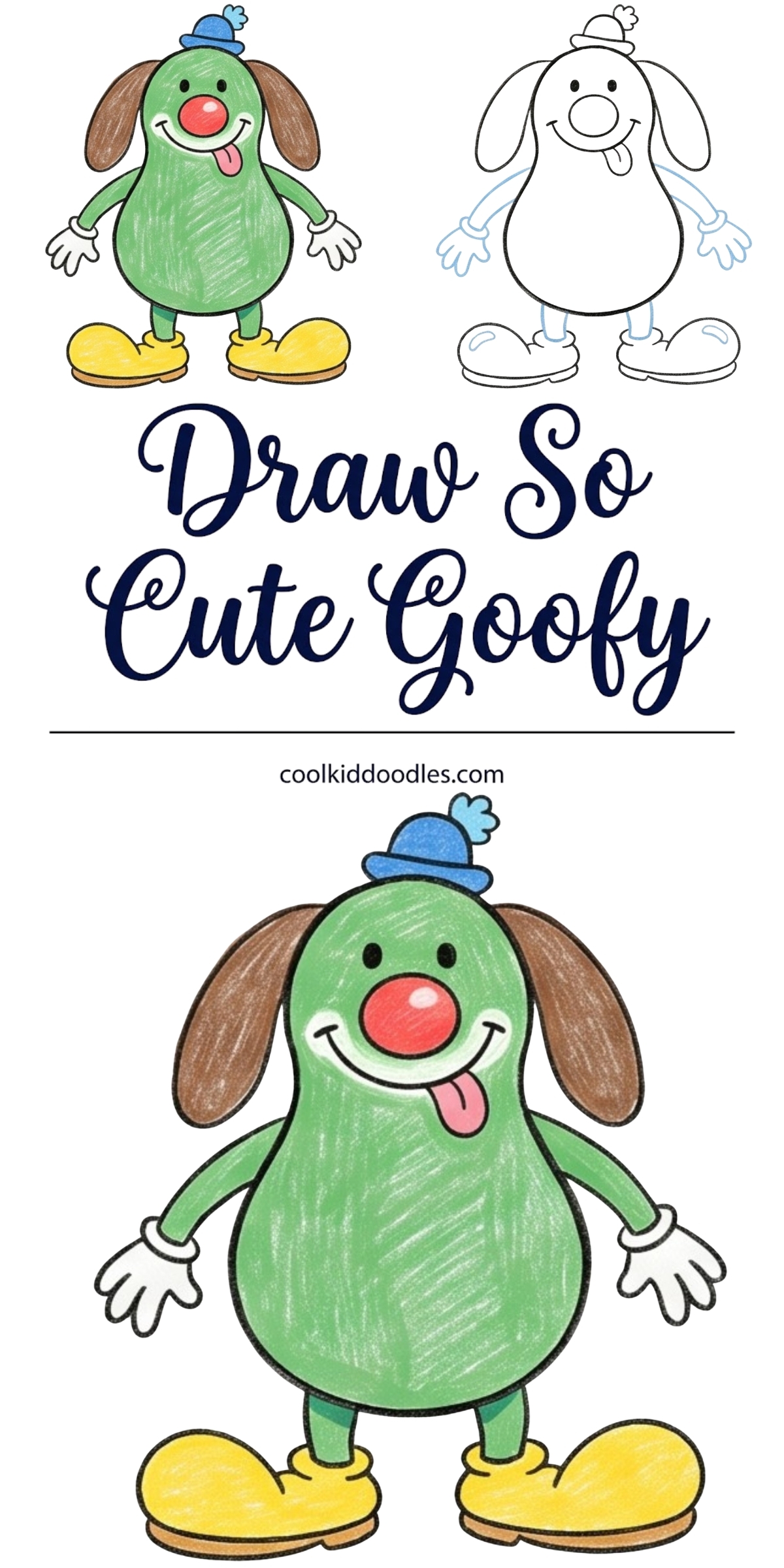 How to Draw So Cute Goofy Step by Step