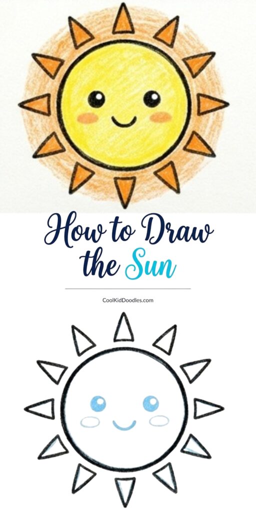 How to Draw the Sun Step by Step: A Cute and Easy Sunshine Doodle