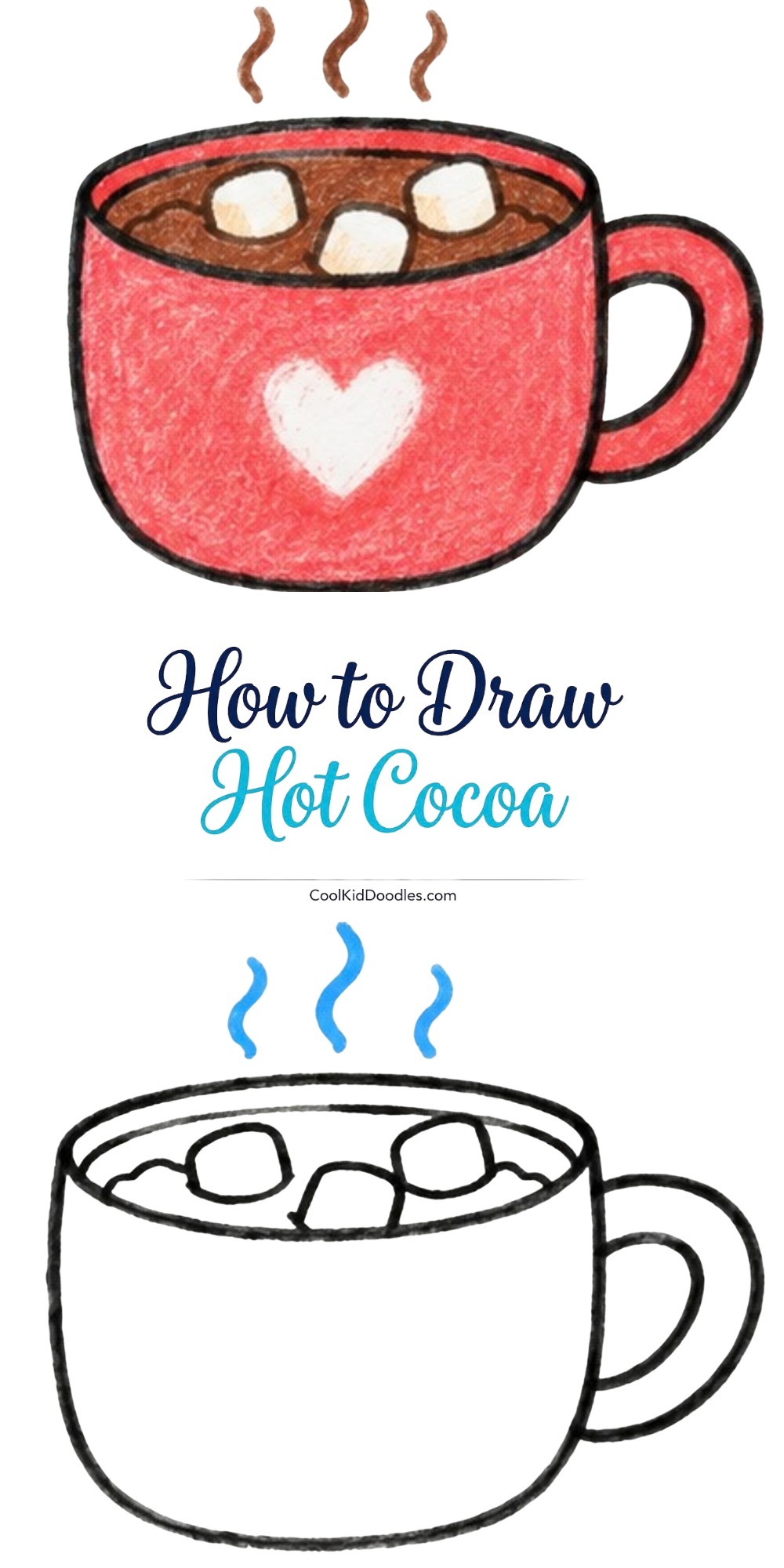 How to Draw Hot Cocoa: An Easy Cozy Mug Tutorial for Kids